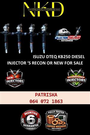 DIESEL INJECTORS FAST DELIVERY NATIONWIDE FOR ISUZU DTEQ KB250 FOR SALE 