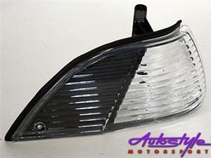 Twincam Crystal Smoke Corner Lamp