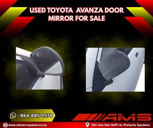 USED TOYOTA AVANZA DOOR MIRRORS – FOR SALE (SUBJECT TO AVAILABILITY) USED TOYOTA AVANZA DOOR MIRRORS – FOR SALE (SUBJECT TO AVAILABILITY)