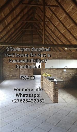 3 Bedroom House for Rent In Roodeplaat/ Kameeldrift East...