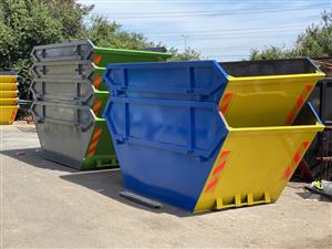 4  Mini Skips And Hydraulic Trailer For Sales