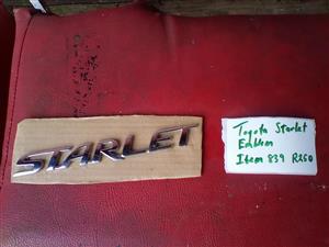 Toyota starlet emblem.