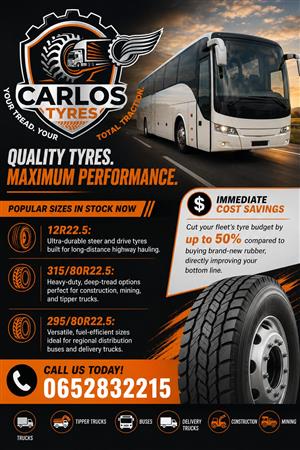 RELIABLE ANDGOOD QUALITY PRE-OWNED TRUCK AND TRAILER TYRES 