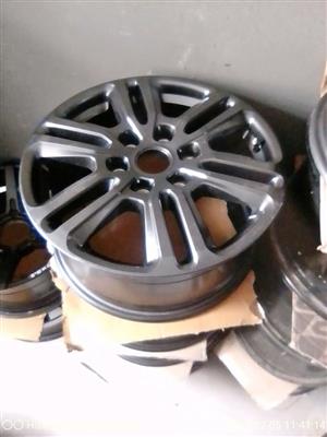  All black Ford Ranger 18" rims, 
