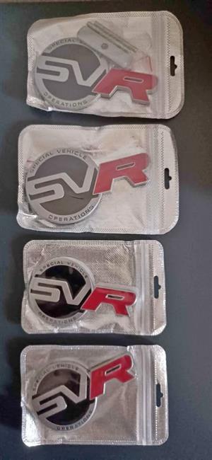 Range Rover / Jaguar SVR badges emblems