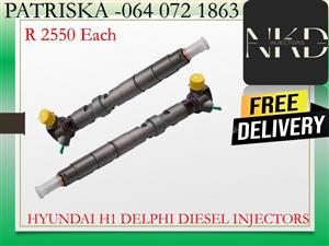 HYUNDAI H1 DELPHI DIESEL NJECTORS FOR SALE OR TO RECON