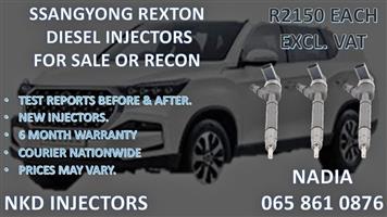 SSANGYONG REXTON DIESEL INJECTORS FOR SALE. REBUILT AND TESTED