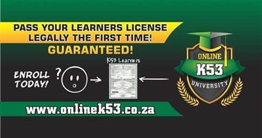 Do your k53 license online , legally and guaranteed.