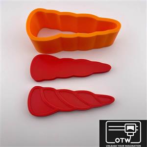 2D Unicorn Horn Bath Bomb Mould