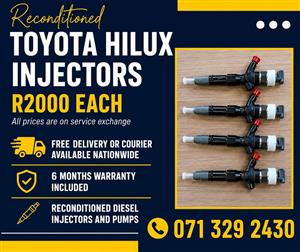 TOYOTA HILUX DIESEL INJECTORS FOR SALE WITH WARRANTY 