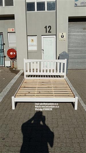 White good as new standard queen size bed frame only with a headboard
