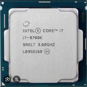 Intel core i7 9700k ( CPU only)