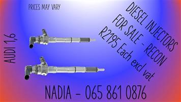 AUDI 1.6 DIESEL INJECTORS FOR SALE WE SELL ON EXCHANGE OR RECON
