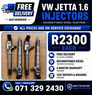 VW JETTA 1.6 INJECTORS FOR SALE WITH WARRANTY 