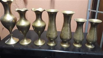 Brass vases for sale  Queensburgh