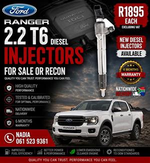 FORD RANGER 2,2 T6 DIESEL INJECTORS FOR SALE