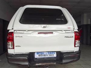 2017 TOYOTA HILUX 2.4 GD6 SINGLE CAB MANUAL  CANOPY WHITE SPARE KEY DIESEL 106. 000KM
