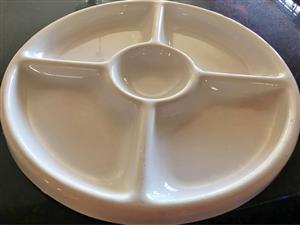 5- SLOT COMPARTMENTALISED SERVING TRAY