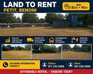 Land to hire