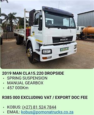 2019 MAN CLA15.220 DROPSIDE