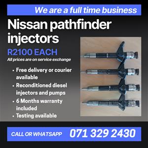 NISSAN PATHFINDER 2.5 INJECTORS FOR SALE WITH WARRANTY INCLUDED 