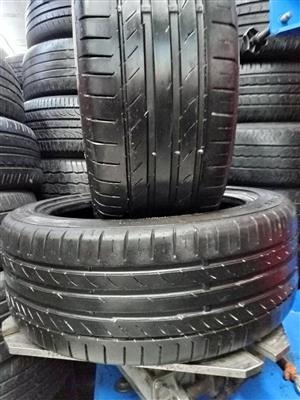 215/45R17 Continental tyres 2 tyres