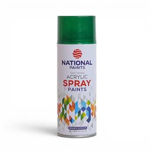 National Paints Fast Drying Acrylic Spray 400ml (Grass Green)