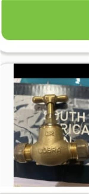 Brass taps brand new (cox)
