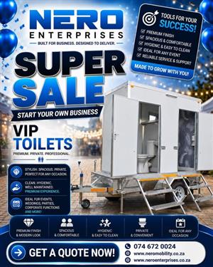 Premium VIP Toilets for Sale - start your own business