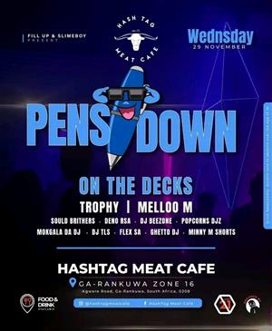 Pens down at hashtag meat cafe