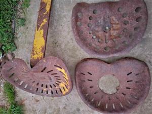 3 antique tractor seats 4 sale