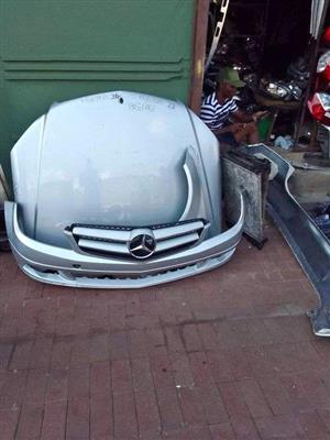 Mercedes Benz w204 bumper and bonnet 