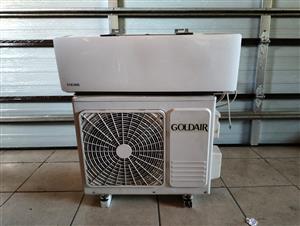 Goldair 12000BTU cooling and heater aircon te koop. 