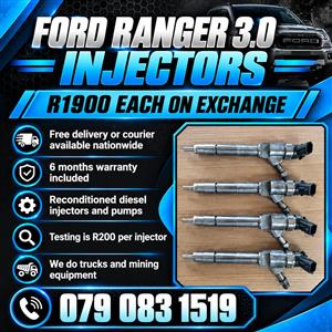 FORD RANGER 3.0 INJECTORS FOR SALE WITH 