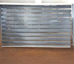 New grey long blind for sliding door or big window