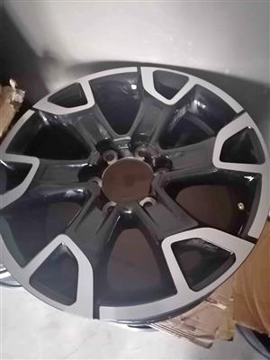 Toyota Hilux Legend 50 Black and silver set of 4. Rims 
