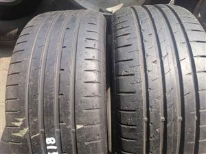 2 X 225/40/18 Goodyear Eagle F1 runflat tyres