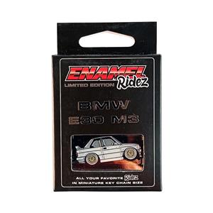 BMW E30 M3 Silver - Die-Cast Enamel Keychain