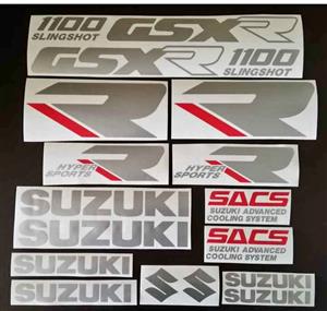 1989 - 1990 Suzuki GSXR 1100 decals stickers vinyl kits