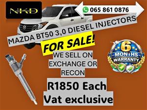 MAZDA BT50 3,0 DIESEL INJECTORS FOR SALE WITH WARRANTY STEELPOORT