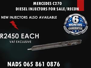 MERCEDES C270 DELPHI DIESEL INJECTORS FOR SALE OR TO RECON