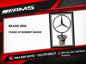 NEW MERCEDES W202 / W203 STAND UP BONNET STAR 