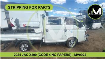 STRIPPING FOR PARTS   2024 JAC X200 (CODE 4 NO PAPERS)  