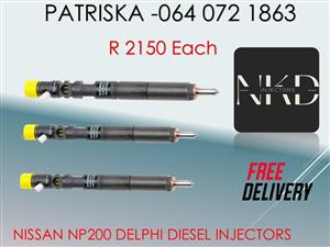 NISSAN NP200 DELPHI DIESEL INJECTORS FOR SALE