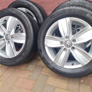 VW 16IN MAGS AND TYRES FOR CADDY 