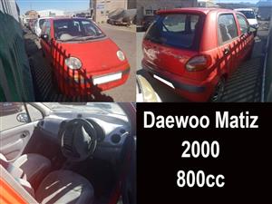 Daewoo Matiz 800cc 2000 spares for sale. 