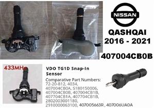 Nissan Qashqai Tyre Pressure Monitor Sensors  / TPMS valve stems