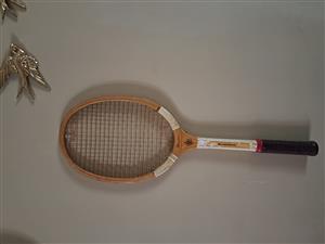 Vintage wooden tennis racket