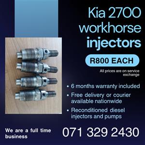 KIA 2700 WORKHORSE INJECTORS FOR SALE WITH WARRANTY 
