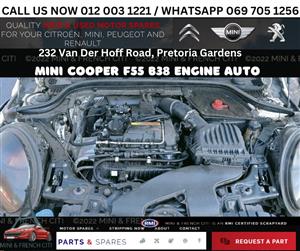 MINI COOPER F55 B38 ENGINE FOR SALE – POWERFUL 3-CYLINDER ENGINE READY TO GO!